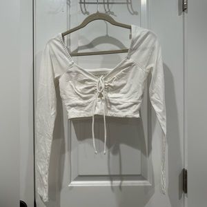 Aeropostale Cropped Long Sleeve Shirt size M